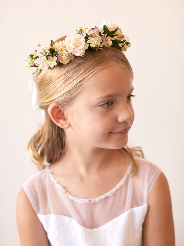 Girls Special Occasion Floral Crown