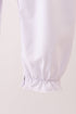 White wreath smocked romper