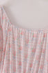 Pink floral print mom dress