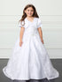 Girls Sweetheart Neckline & Maria Embroidery Communion Dress 7-18