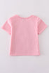 Pink bow sequin mom&me top