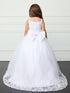 Girls First Communion Dress with Lace Bodice & Tail Skirt 7-18