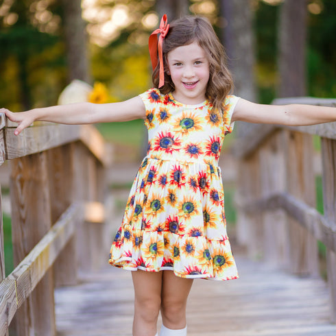 sunflower-dress Gorgeous the Fox - Sophia's Style-4