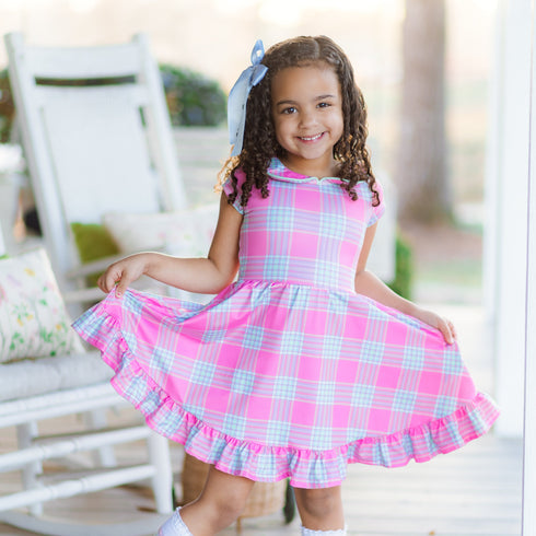 spring-plaid-dress Gorgeous the Fox - Sophia's Style-3