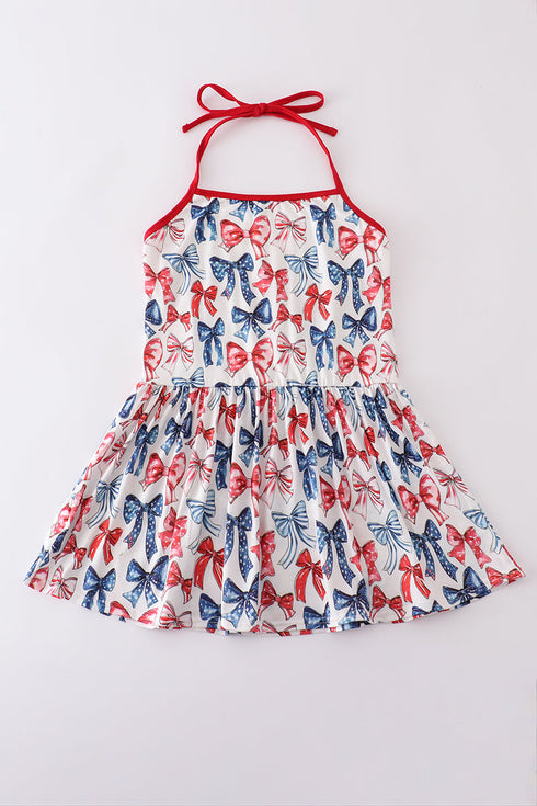 Bow print mom&me top