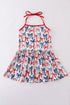 Bow print mom&me top