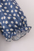 Navy daisy print mom dress