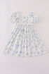 Blue seashell bow mom&me dress