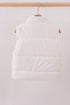 White mom&me puffer vest