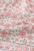 Pink pumpkin smocked floral ruffle pants set