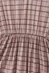 Brown plaid mom dress
