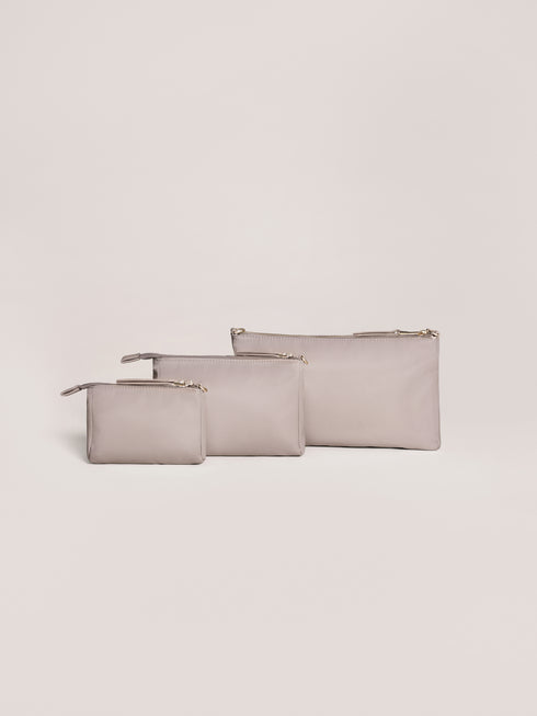 3-piece-pouch-set-taupe jujube bags at sophiasstyle.com