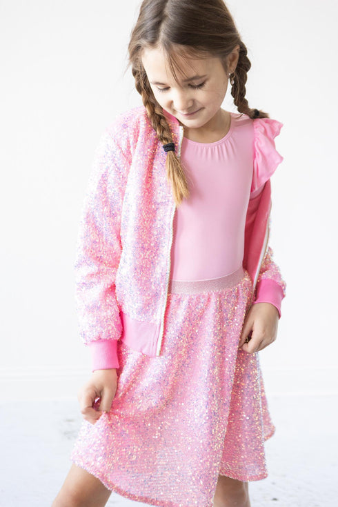 bubblegum-pink-sequin-jacket Mila & Rose at Sophia's Style--4T--3