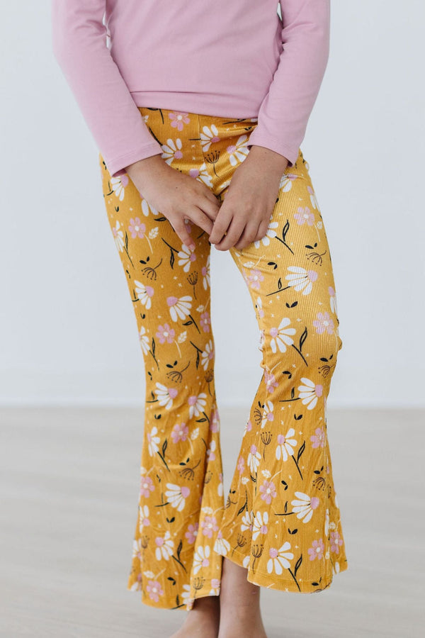 dandelions-in-fall-ribbed-velvet-bells Mila & Rose at Sophia's Style-Dandelions in Fall Ribbed Velvet Bells-6-12M-Velvet Bells-1