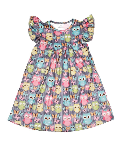 owl-milk-silk-flutter-dress Great Lakes kids - Sophia's Style-2