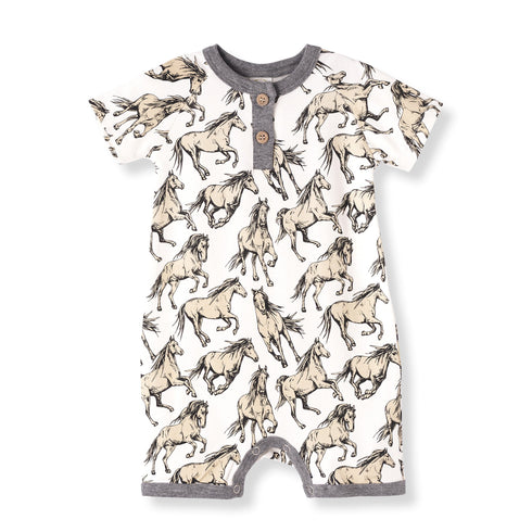 wild-horses-banboo-short-romper-Tesa Babe at Sophia's StyleBaby Boy Clothes-1
