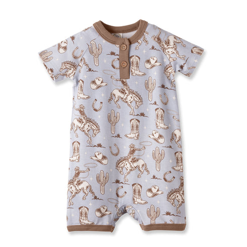 wild-wrangler-blue-western-bamboo-shorty-romper-for-boys-Sophia's StyleRompers-1