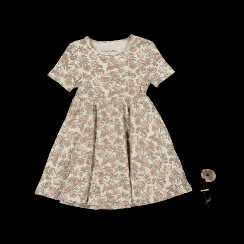 the-printed-short-sleeve-dress-delilah Lovely Littles - Sophia's StyleShort Sleeve Dress-1