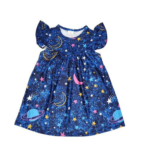 blue-space-milk-silk-flutter-dress Great Lakes kids - Sophia's Style-2
