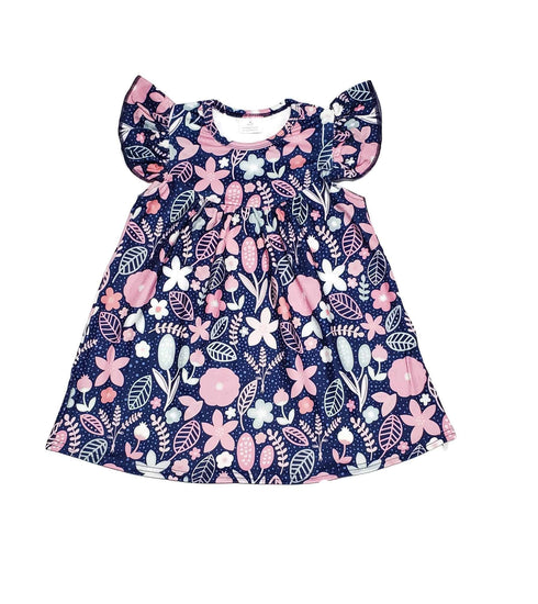pink-and-mint-floral-milk-silk-flutter-dress Great Lakes kids - Sophia's Style-2