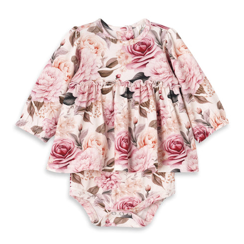 garden-bouquet-baby-girl-bamboo-skirted-bodysuit-Tesa Babe at Sophia's StyleBaby Girl Clothes-1