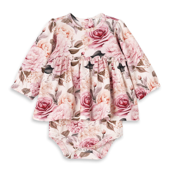 garden-bouquet-baby-girl-bamboo-skirted-bodysuit-Tesa Babe at Sophia's StyleBaby Girl Clothes-1