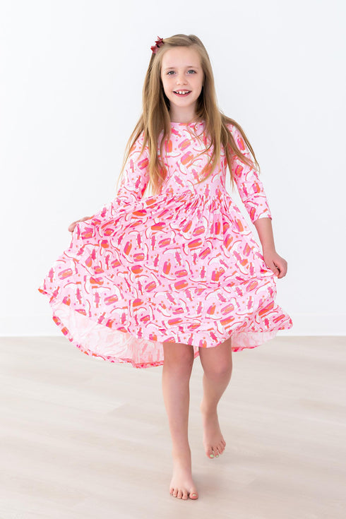 howdy-3-4-pocket-twirl-dress Mila & Rose - Sophia's Style-Howdy 3/4 Pocket Twirl Dress-6-12M--1