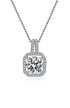 two-carat-halo-cubic-zirconia-pendant-necklace-Sophia's Style-8