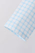 Blue Plaid Gingerbread Embroidery Pants Set