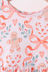 Coral gingerbread bamboo pants set