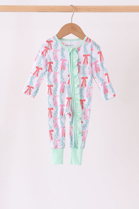 green-bow-christmas-tree-bamboo-zipper-romper-abby-evie-sophias-stylebaby-1