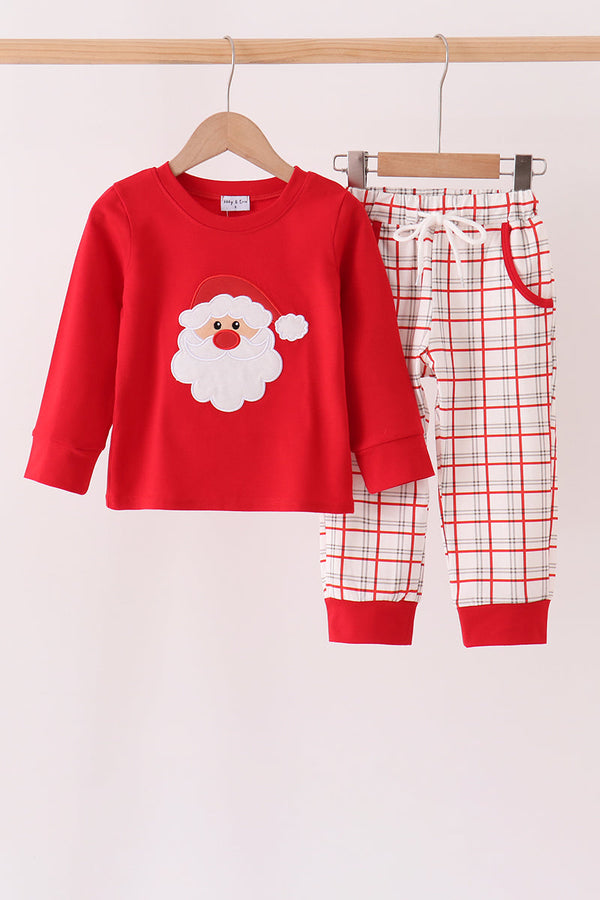 red-santa-applique-plaid-pants-set-abby-evie-sophias-styleSet-1