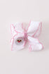 pink-santa-claus-embroidery-crochet-edge-hair-bow-abby-evie-sophias-styleHair Bow-1