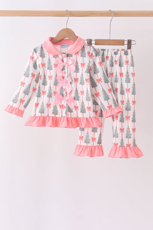 pink-christmas-tree-bow-ruffle-pajama-set-abby-evie-sophias-styleSet-1
