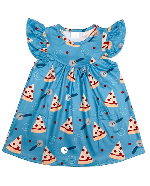 pizza-flutter-milk-silk-dress Great Lakes kids - Sophia's Style-2