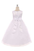 Big Girls White White Petal Sash Junior Dama de honor Vestido de talla grande 16.5-20.5