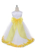 Big Girls White With Sash Petal Junior Bridesmaid Plus Size Dress 16.5-20.5