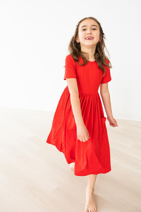 red-s-s-pocket-twirl-dress Mila & Rose - Sophia's Style--4T--5