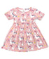 pink-llama-short-sleeve-milk-silk-dress Great Lakes kids - Sophia's Style-2