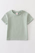 Sage blank basic t-shirt Adult Kids and baby bubble