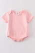 Pink blank basic t-shirt Adult Kids and baby bubble