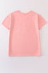 Pink blank basic t-shirt Adult Kids and baby bubble