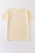 Beige blank basic t-shirt Adult Kids and baby bubble