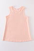 Peach blank basic kids teens adult tank top