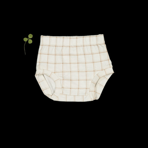 the-printed-bloomer-tan-grid Lovely Littles - Sophia's StyleBloomer-1