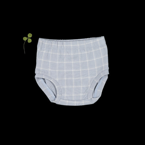 the-printed-bloomer-blue-grid Lovely Littles - Sophia's StyleBloomer-1