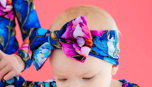 neon-blooms-bow Big Dreams Little Jammie Session Sophia's Style-2