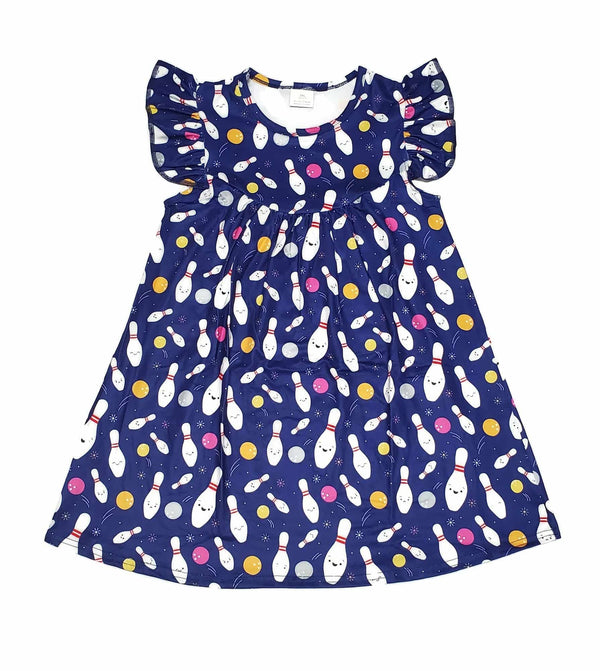 bowling-milk-silk-flutter-dress Great Lakes kids - Sophia's StyleFlutter Dress-1