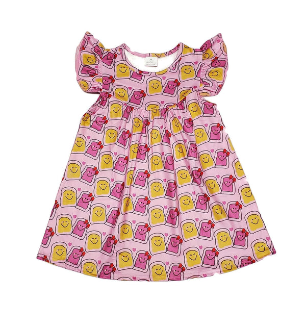 pb-j-milk-silk-flutter-dress Great Lakes kids - Sophia's StyleFlutter Dress-1