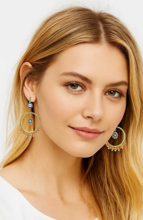 vintage-boho-dangle-hoop-earrings-Sophia's Style-2